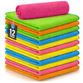 12-Pack Microfiber Cleaning Cloths – 12x12