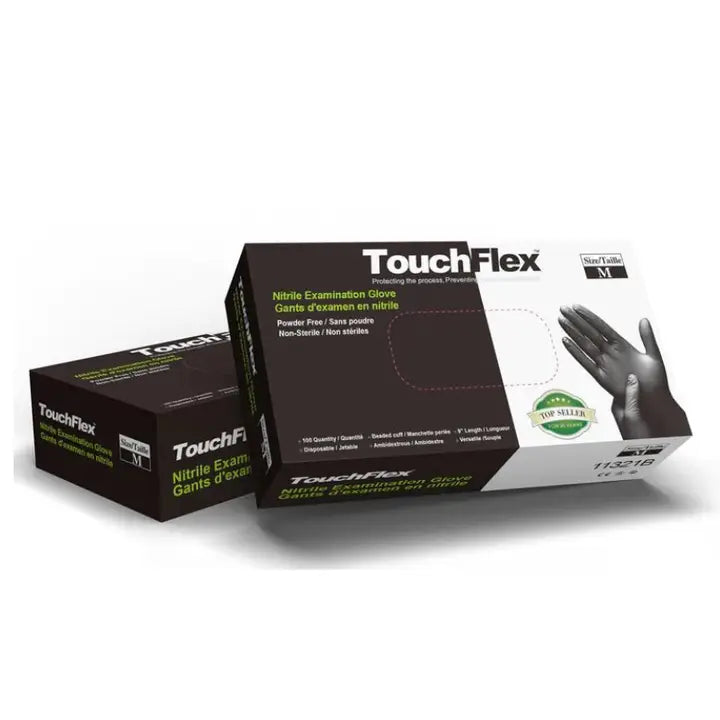 Black Nitrile Disposable Gloves (100 Gloves/ Box)
